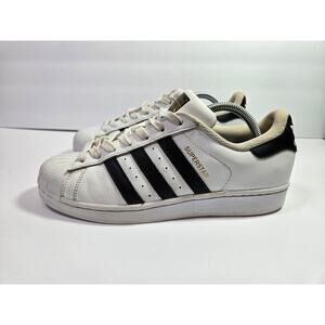 Adidas Originals Womens 9 Superstar Shelltoe Shoes White | 789006